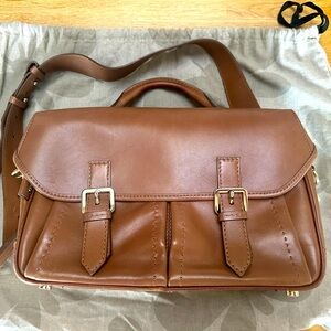 Max Mara Leather Messenger Bag